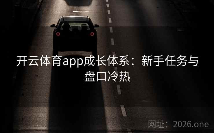 开云体育app成长体系:新手任务与盘口冷热